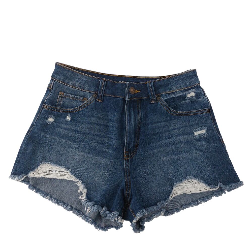New York Rewash Blue Cut off Shots Denim Jean Sz 5/27 Daisy